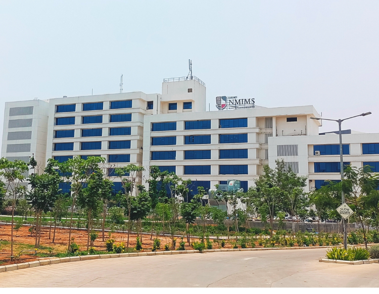 Aerial view of NMIMS Hyderabad campus
