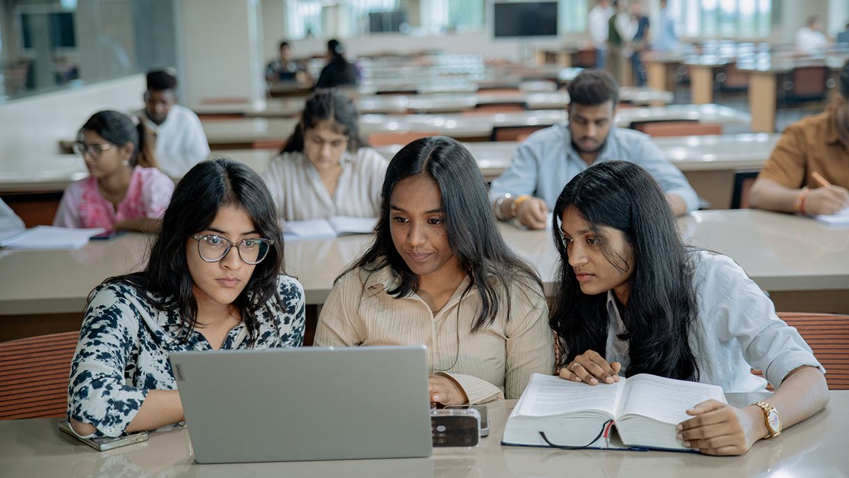 Students at NMIMS Hyderabad