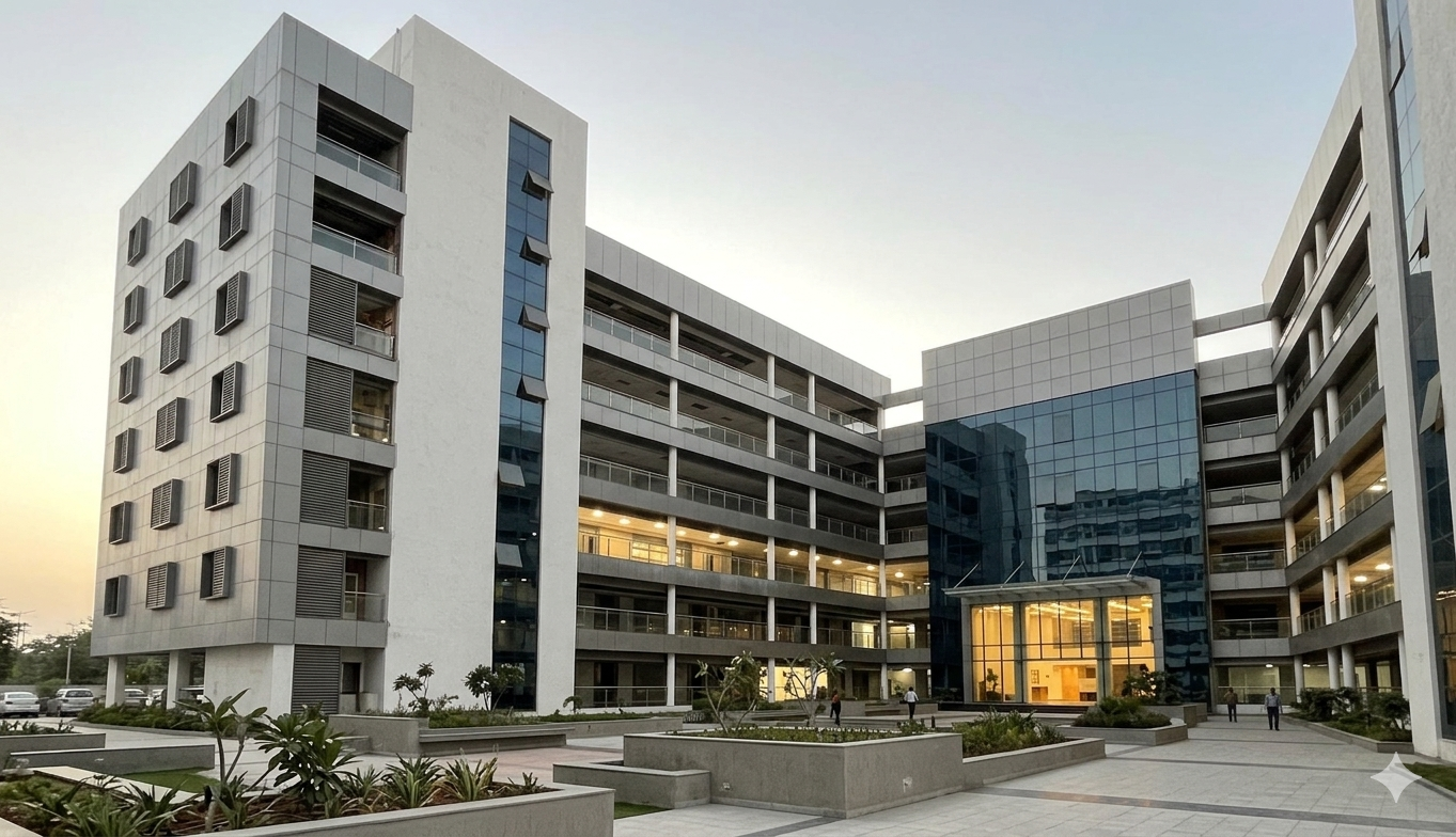 NMIMS Hyderabad academic building
