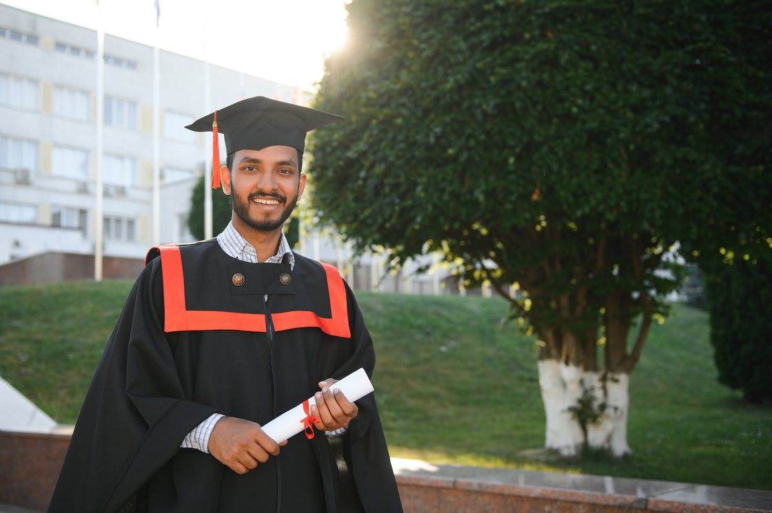 Nitesh Damle on the NMIMS Hyderabad campus