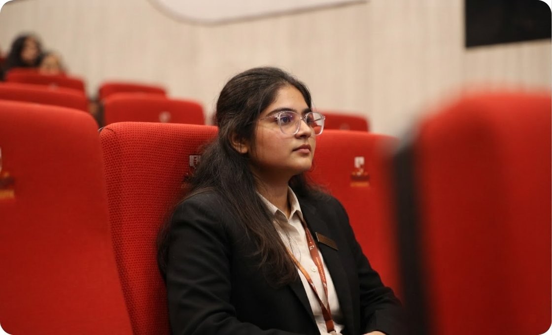 Sheetal Dighe on the NMIMS Hyderabad campus